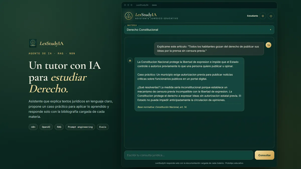 Portada del proyecto LexStudy IA