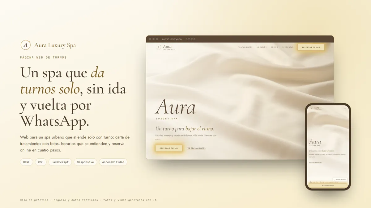 Portada del proyecto Aura Luxury Spa