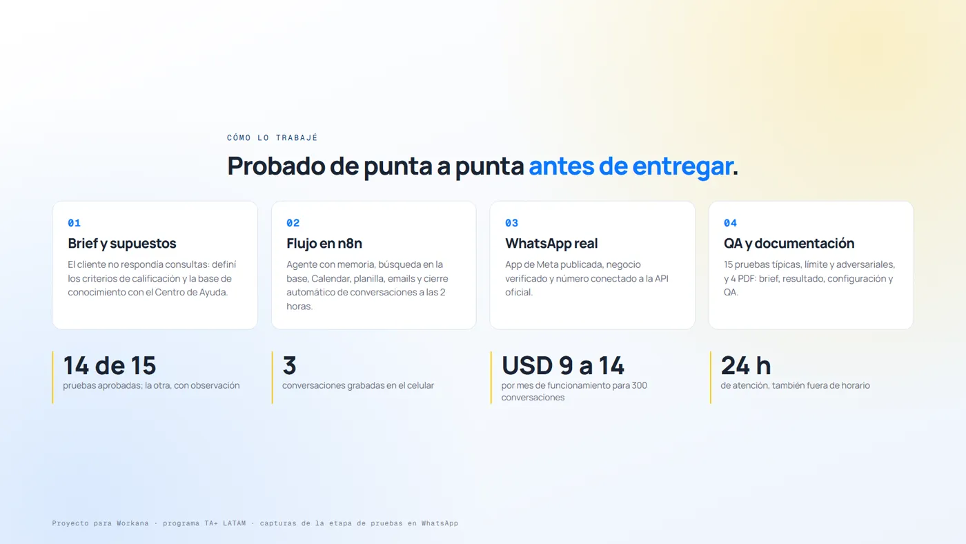 cómo lo trabajé y las cifras